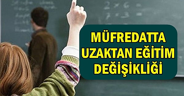 Müfredata Uzaktan Eğitim Düzenlemesi, MEB Genel Müdürü Açıkladı